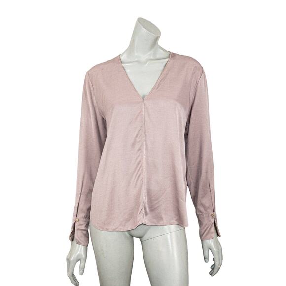 Forte_Forte Italy Women's Vneck Blouse in light purple Size 2 - Picture 1 of 8